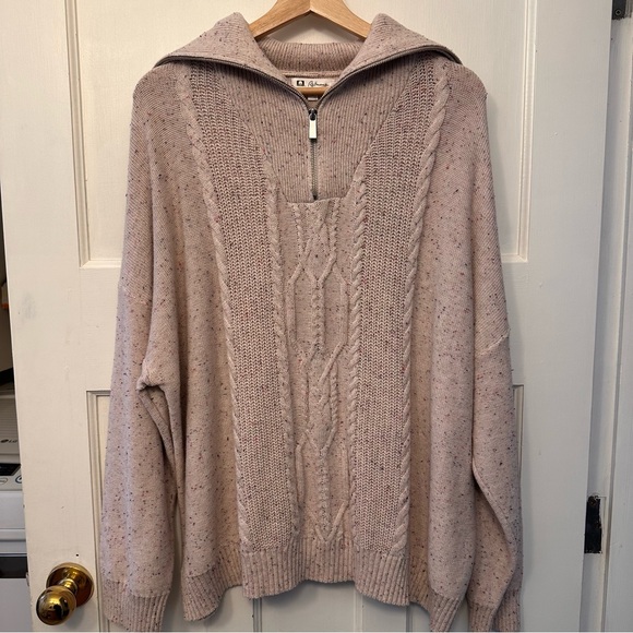 Reitmans Sweaters - ⭐️ Reitmans 3X Speckled Knit Sweater -cream and light pink NWT